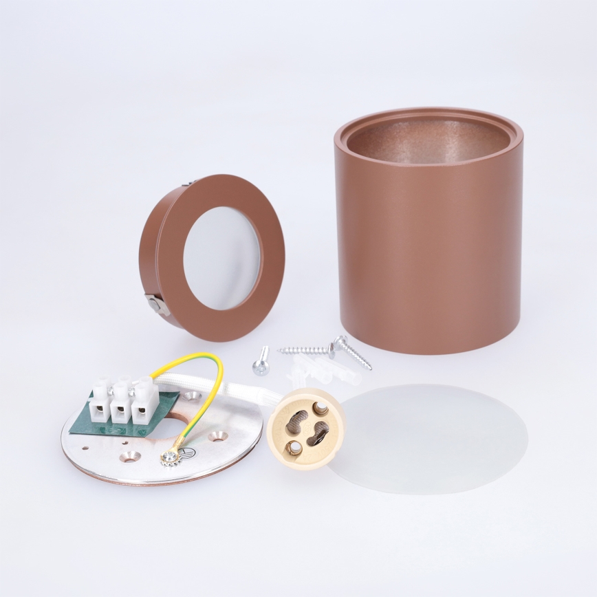 BRILAGI - Faretto da bagno MIA 1xGU10/30W/230V 84x80 mm marrone IP54