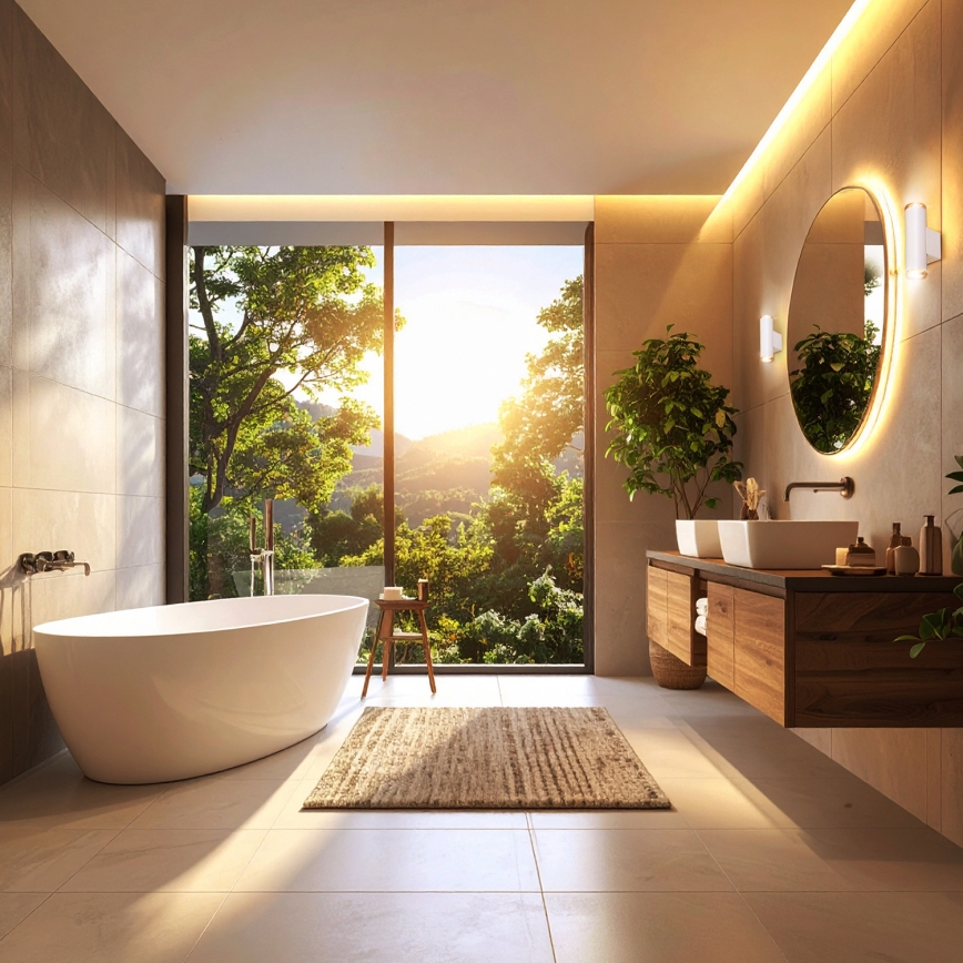 Brilagi - Faretto da parete per bagno SELE AQUA 2xGU10/30W/230V IP44 bianco