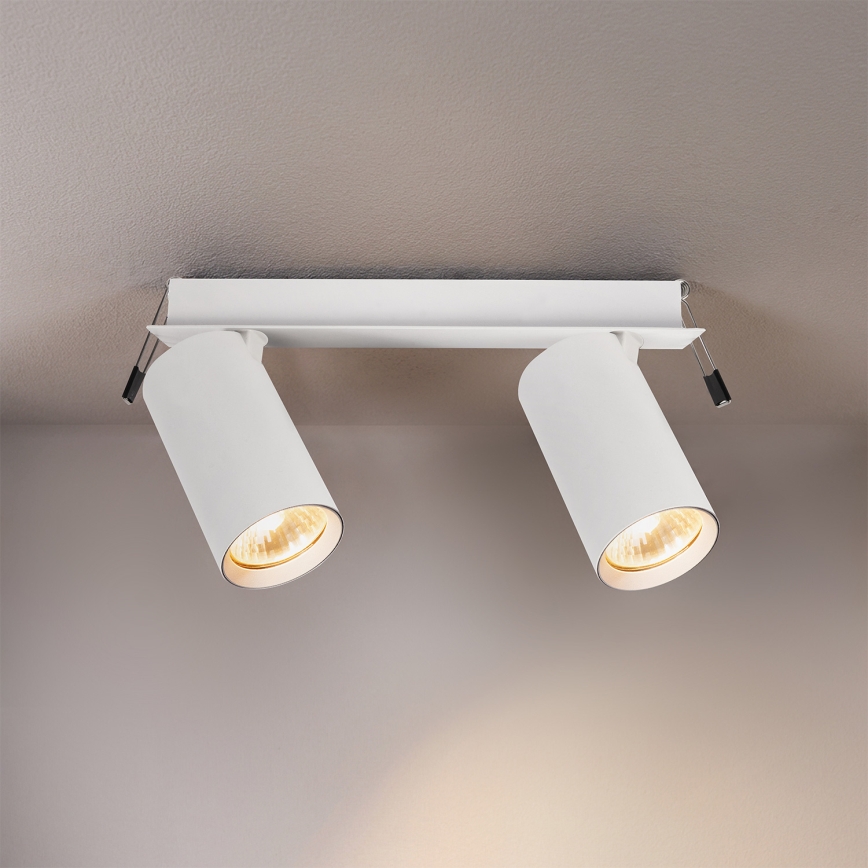Brilagi - Faretto da incasso SELE 2xGU10/30W/230V bianco