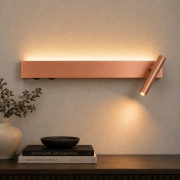 BRILAGI - Faretto da parete a LED ARLIX LED/3W/230V + LED/7W, bronzo, CRI 90