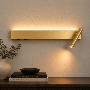 BRILAGI - Faretto da parete a LED ARLIX LED/3W/230V + LED/7W, dorato, CRI 90