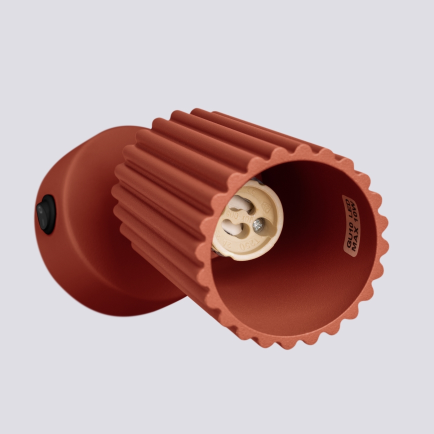 BRILAGI - Faretto da parete a LED CRESTO 1xGU10/10W/230V arancione