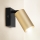 Brilagi - Faretto da parete con interruttore SELE 1xGU10/30W/230V nero/oro