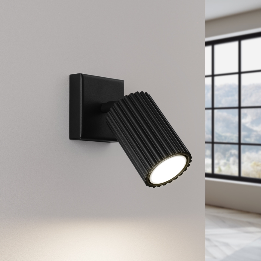 Brilagi - Faretto da parete CRESTO 1xGU10/10W/230V nero