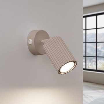 Brilagi - Faretto da parete CRESTO 1xGU10/10W/230V taupe