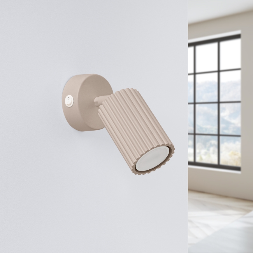 Brilagi - Faretto da parete CRESTO 1xGU10/10W/230V taupe