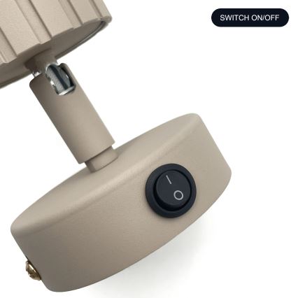 Brilagi - Faretto da parete CRISPINA 1xGU10/10W/230V beige