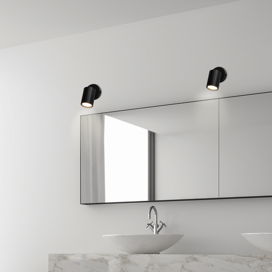 Brilagi - Faretto da parete CRISPINA 1xGU10/10W/230V nero