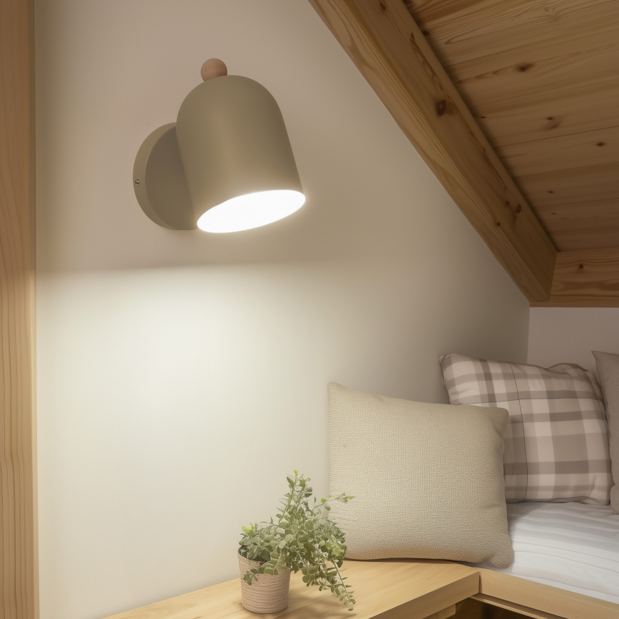Brilagi - Faretto da parete GALLION 1xE27/15W/230V beige
