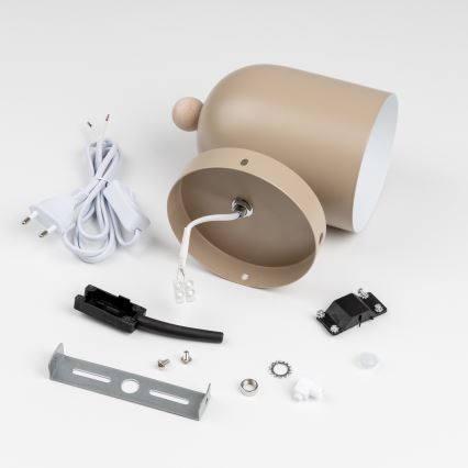 Brilagi - Faretto da parete GALLION 1xE27/15W/230V beige