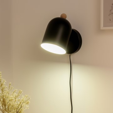 Brilagi - Faretto da parete GALLION 1xE27/15W/230V nero