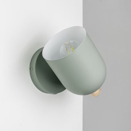 Brilagi - Faretto da parete GALLION 1xE27/15W/230V verde