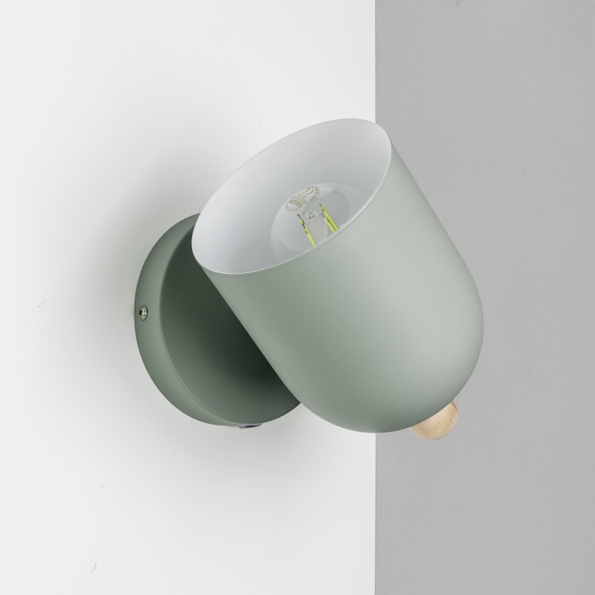 Brilagi - Faretto da parete GALLION 1xE27/15W/230V verde