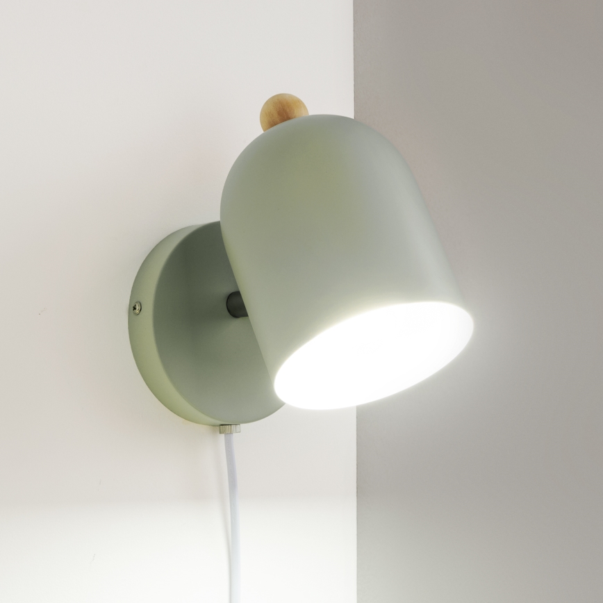 Brilagi - Faretto da parete GALLION 1xE27/15W/230V verde