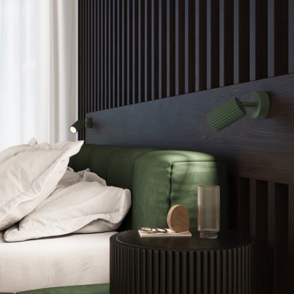 Brilagi - Faretto da parete LED CRESTO 1xGU10/10W/230V verde