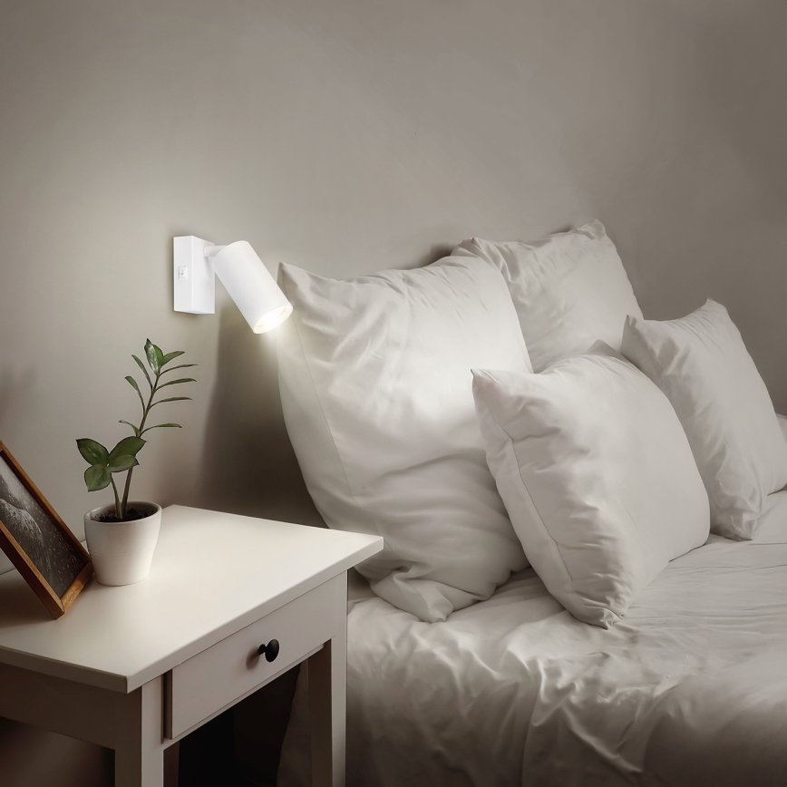 Brilagi - Faretto da parete LED RGBW dimmerabile SELE 1xGU10/4,8W/230V 3000K bianco + telecomando