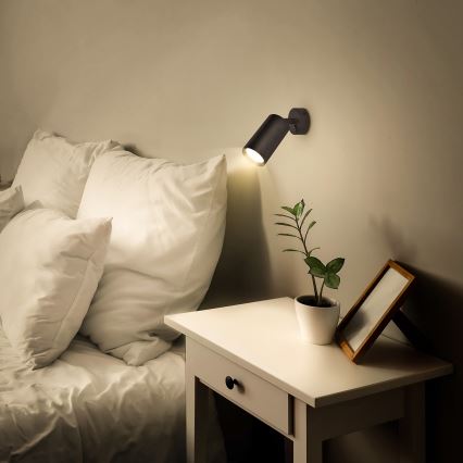 Brilagi - LED RGBW dimmerabile spot da parete SELE 1xGU10/4,8W/230V 3000K nero + telecomando