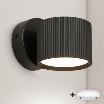 Brilagi - Faretto da parete LED RGB+CCT dimmerabile STRIPY 1xGX53/14W/230V 2700-6500K Wi-Fi Tuya nero