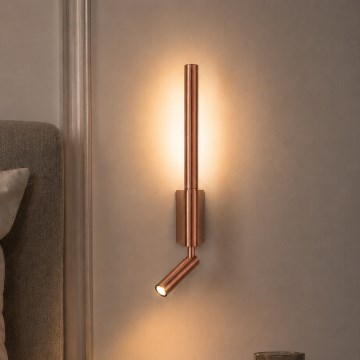 BRILAGI - Faretto da parete LED VIXON LED/3W/230V + LED/5W bronzo CRI 90