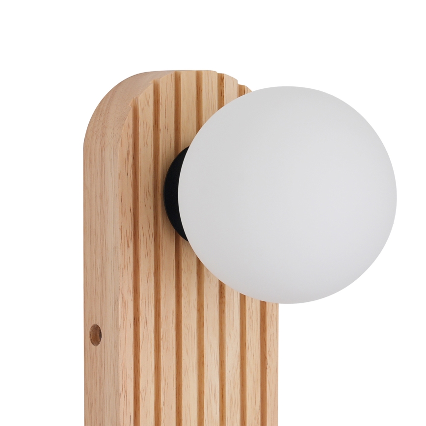 Brilagi - Applique da parete orientabile MODERN WOOD 1xG9/5W/230V + 1xGU10/8W in legno