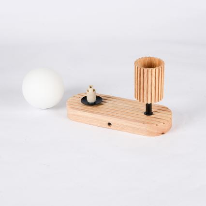 Brilagi - Applique da parete orientabile MODERN WOOD 1xG9/5W/230V + 1xGU10/8W in legno