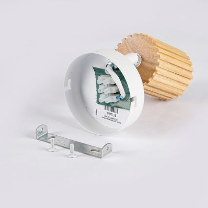 Brilagi - Faretto da parete MODERN WOOD 1xGU10/8W/230V legno/bianco
