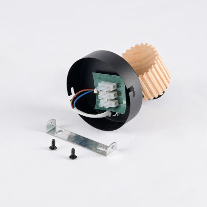 Brilagi - Faretto da parete ODENSE 1xE14/10W/230V legno di caucciù/nero