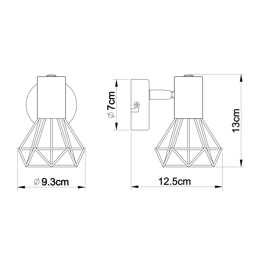 Brilagi - Faretto da parete orientabile CAGE 1xE14/40W/230V