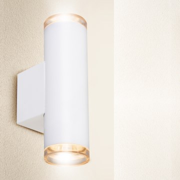 Brilagi - Faretto da parete per bagno SELE AQUA 2xGU10/30W/230V IP44 bianco