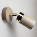 Brilagi - Faretto da parete POKER 1xGU10/25W/230V beige/oro