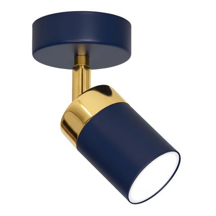 Brilagi - Faretto da parete POKER 1xGU10/25W/230V blu/oro