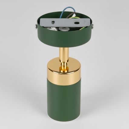 Brilagi - Faretto da parete POKER 1xGU10/25W/230V verde/oro