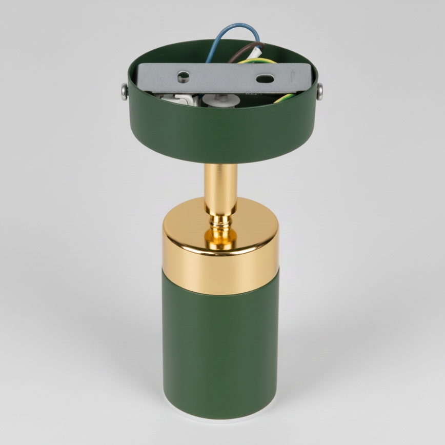 Brilagi - Faretto da parete POKER 1xGU10/25W/230V verde/oro