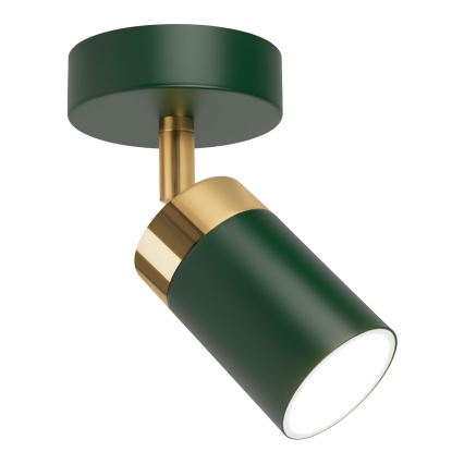 Brilagi - Faretto da parete POKER 1xGU10/25W/230V verde/oro