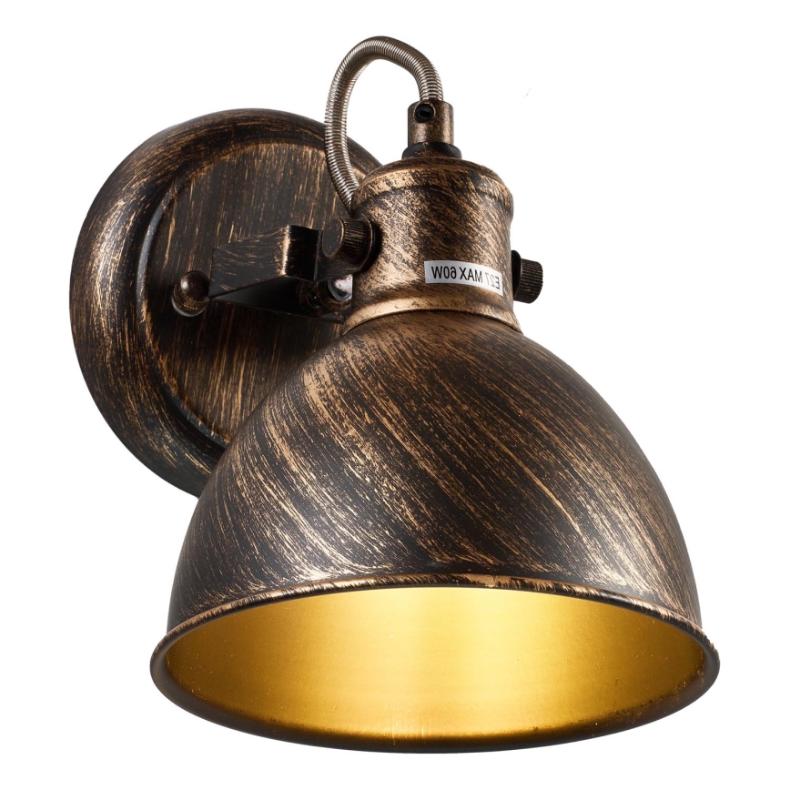 Brilagi - Faretto da parete TECHNO 1xE27/60W/230V bronzo/patina