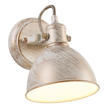 Brilagi - Faretto da parete TECHNO 1xE27/60W/230V color crema/patina