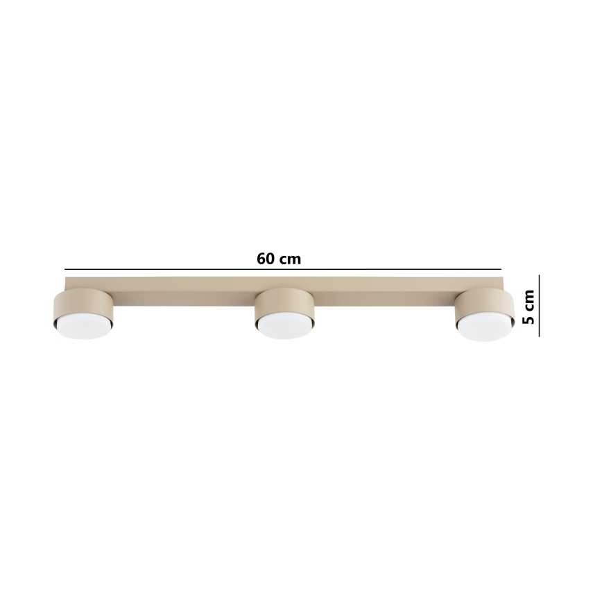 Brilagi - Faretto da soffitto 3xGX53/12W/230V beige