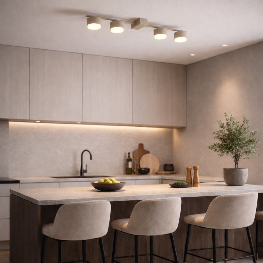 Brilagi - Faretto da soffitto 4xGX53/12W/230V beige