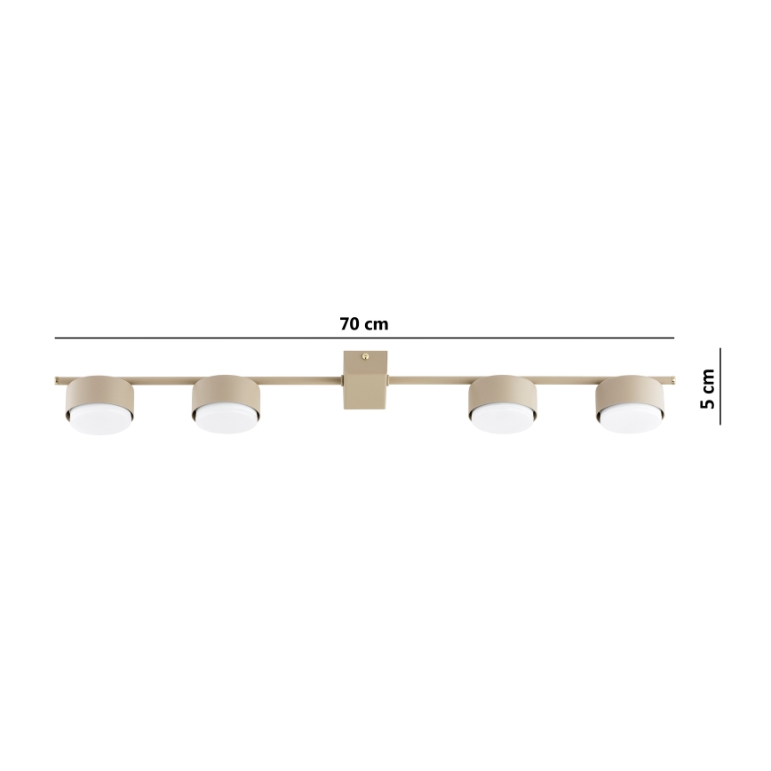 Brilagi - Faretto da soffitto 4xGX53/12W/230V beige