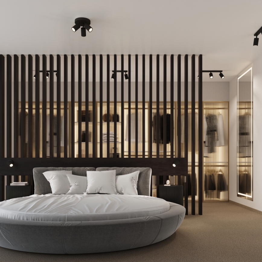 Brilagi - Faretto da soffitto CRESTO 3xGU10/10W/230V nero