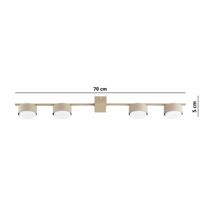 Brilagi - Faretto da soffitto MONO 4xGX53/12W/230V beige