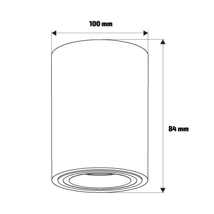 Brilagi - Faretto LED RGBW dimmerabile MIA 1xGU10/30W/230V 2700-6500K Wi-Fi 100x80 mm beige