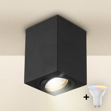 Brilagi - Faretto dimmerabile LED RGBW MIA 1xGU10/30W/230V 2700-6500K Wi-Fi 100x80 mm nero