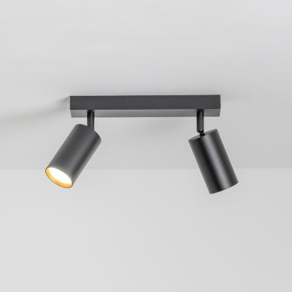 Brilagi - Faretto LED RGBW dimmerabile SELE 2xGU10/6W/230V 3000K nero/oro + telecomando