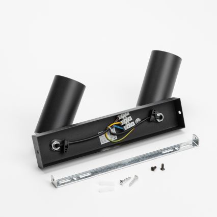 Brilagi - Faretto LED RGBW dimmerabile SELE 2xGU10/6W/230V 3000K nero/oro + telecomando