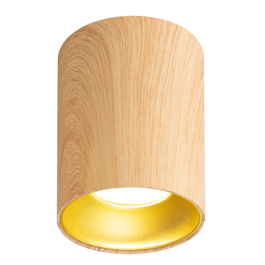 Brilagi - Faretto LED RGBW dimmerabile TRINE 1xGU10/4,8W/230V 3000K finitura rovere + telecomando