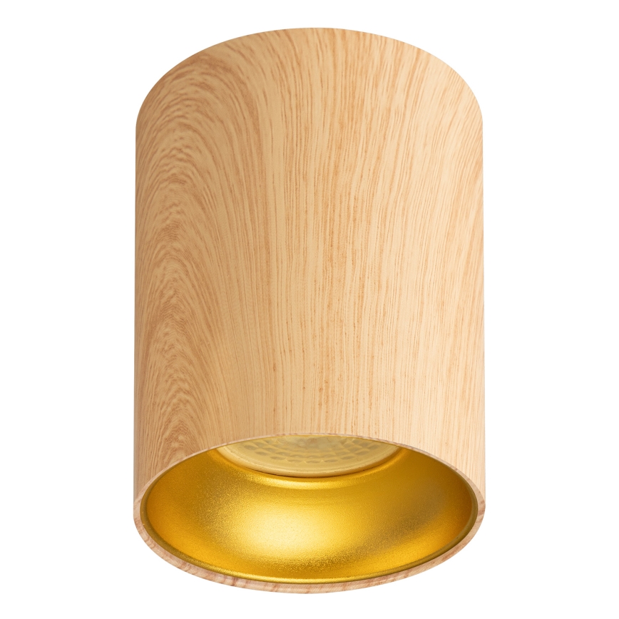 Brilagi - Faretto LED RGBW dimmerabile TRINE 1xGU10/4,8W/230V 3000K finitura rovere + telecomando