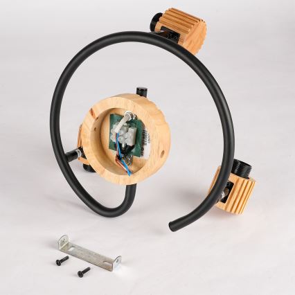 Brilagi - Faretto HYGGE 3xE14/15W/230V legno di Hevea/fumé