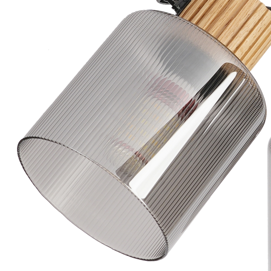 Brilagi - Faretto HYGGE 3xE14/15W/230V legno/fumé