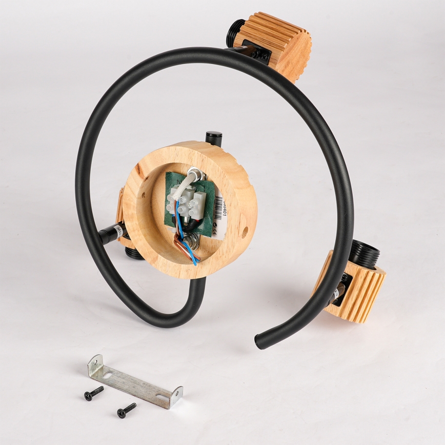 Brilagi - Faretto HYGGE 3xE14/15W/230V legno/fumé